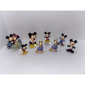 Mixed Lot Of 8 Mickey And Friends Figures Vintage- Present Day cake TOPPER